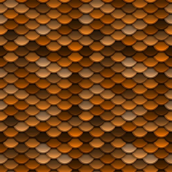 ゴールデン オレンジ スケール シームレス パターン — ストック写真