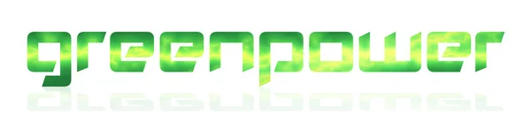 Logo Greenpower — Foto Stock