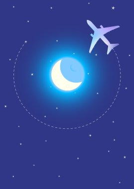 Fly Me To The Moon clipart