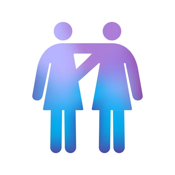 Couple de femmes — Image vectorielle
