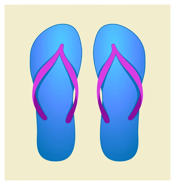 Μπλε flip-flops — Διανυσματικό Αρχείο