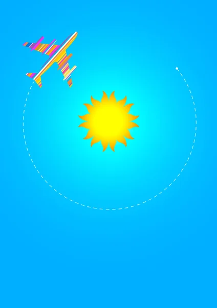 Autour du Soleil — Image vectorielle