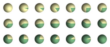 Pie Chart Percentage Graphics clipart