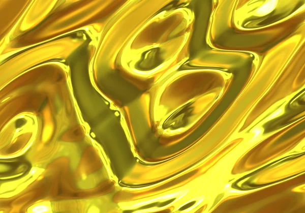 液体黄金背景 — 图库照片