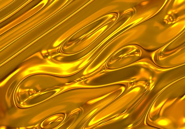 液体黄金背景 — 图库照片