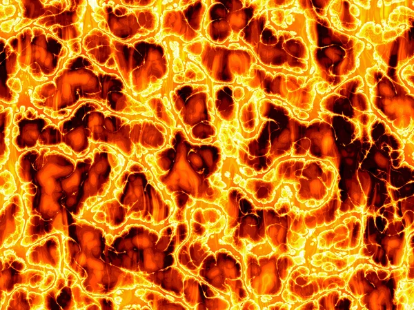 熱い溶岩の火 — ストック写真
