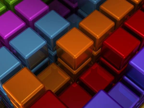 Штабелированные кубы — стоковое фото