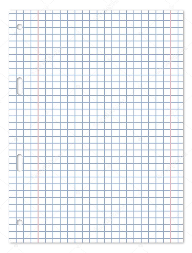 A5 Squared Paper Sheet
