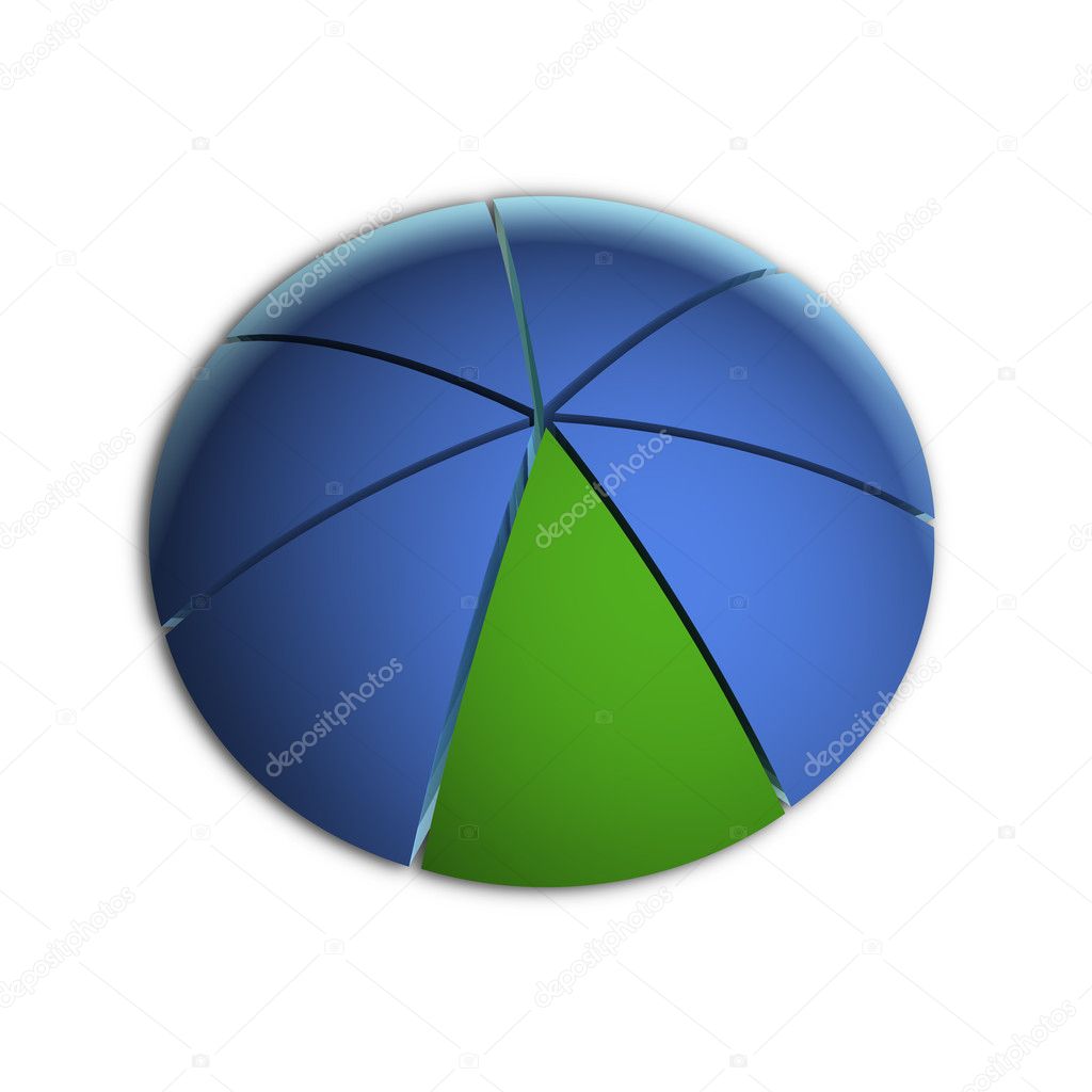 One Seventh Business Pie Chart