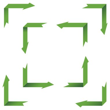 perspektif okları collection - vektör çizimler