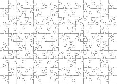 Blank Puzzle Background clipart