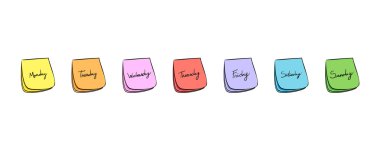 Weekdays Post-It Notes