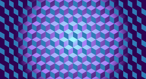 3D Cubes Illusion Fond — Image vectorielle