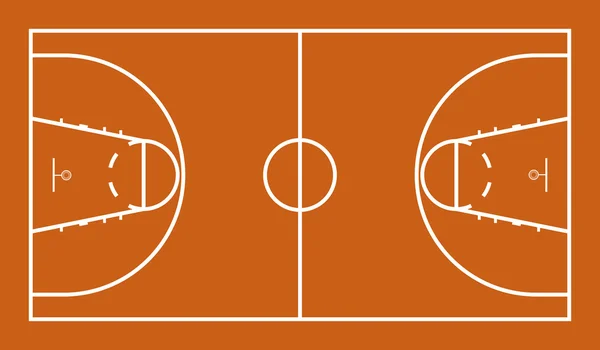 stock vector Basketball Court