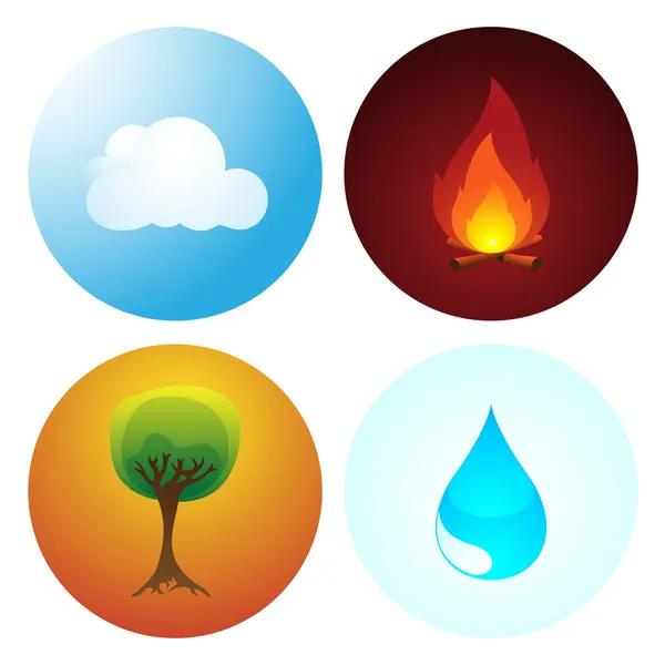 Four Elements — Stock Vector