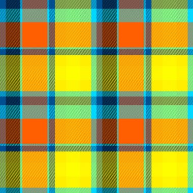 Summer Tartan Cloth Seamless Pattern clipart