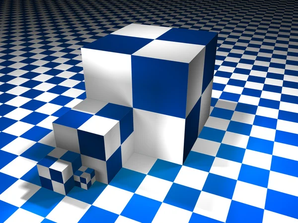 3Dキューブ — ストック写真
