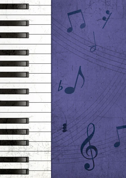Piano Grunge Hintergrund — Stockfoto