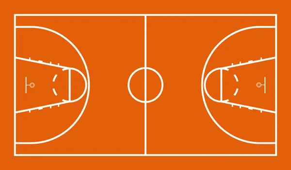 Cancha de baloncesto — Foto de Stock