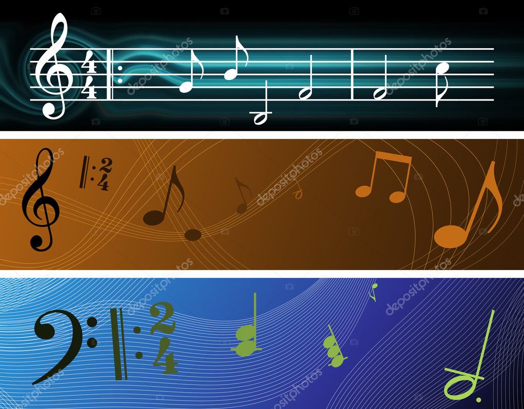 Musical Banners Stock Photo by ©brunoil 9184298