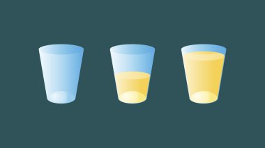 Three Glasses clipart