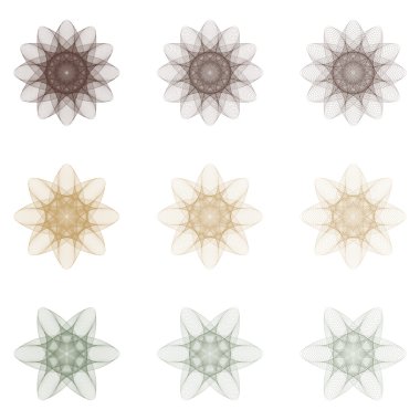 Rosette Collection I clipart