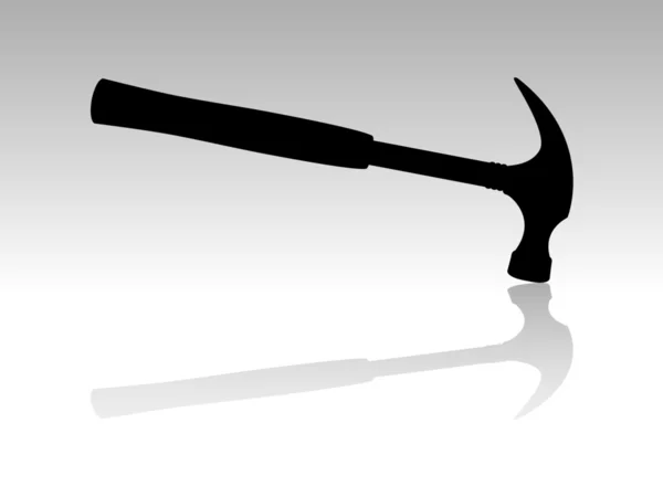 Hammer Silhouette — Stock Vector
