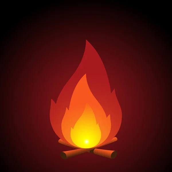 Icono de fuego — Archivo Imágenes Vectoriales