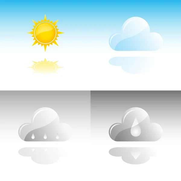 Kolekcja ikony pogody #1 — Wektor stockowy