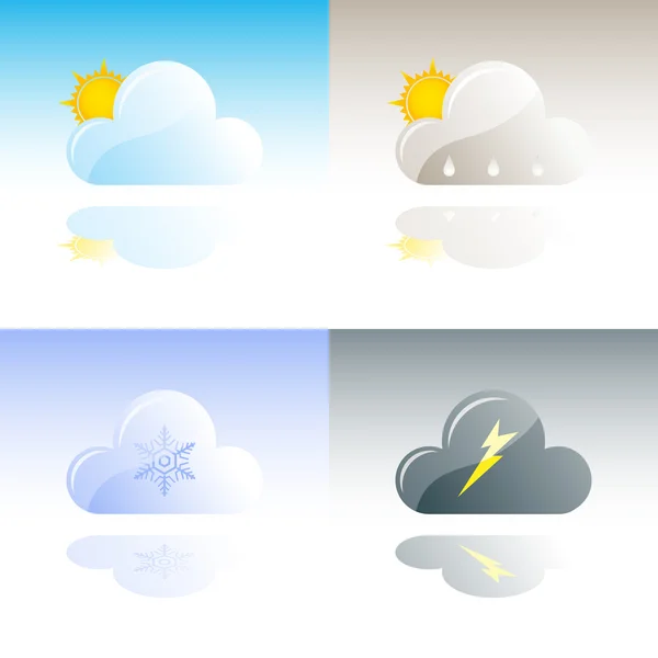Colección de iconos meteorológicos # 2 — Vector de stock
