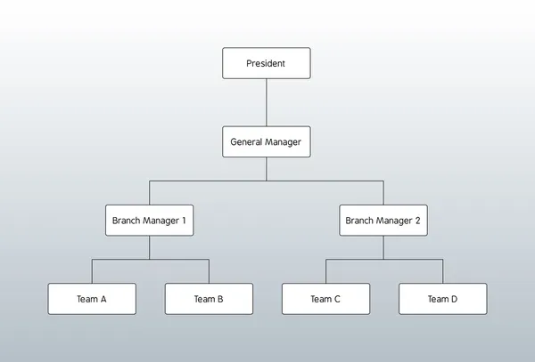 Організаційну діаграму — стоковий вектор