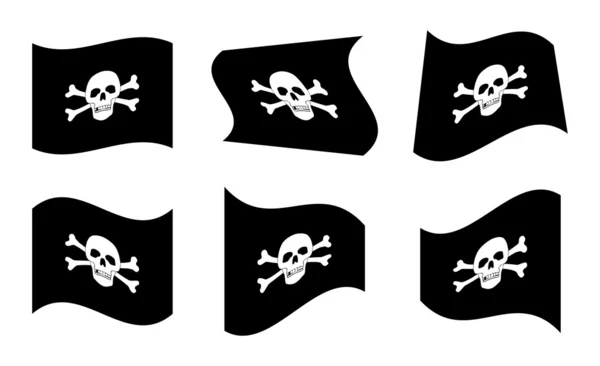 Flagi pirata — Wektor stockowy
