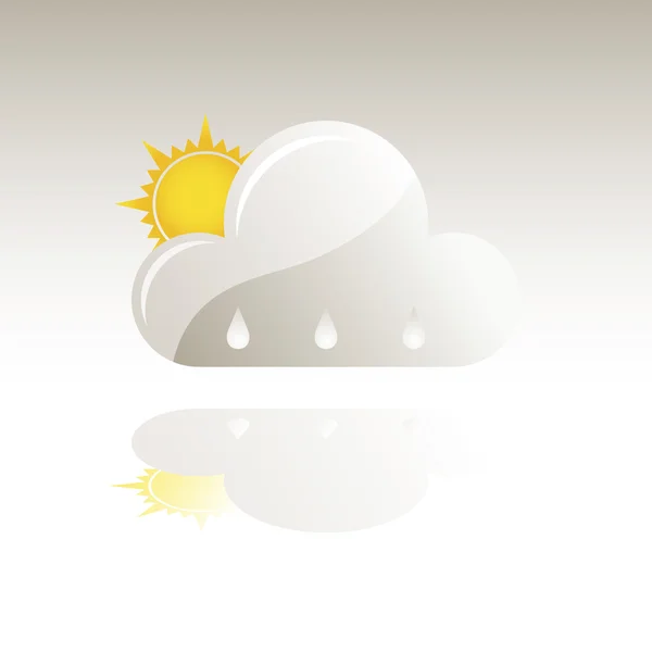 Deszcz i słońce — Wektor stockowy