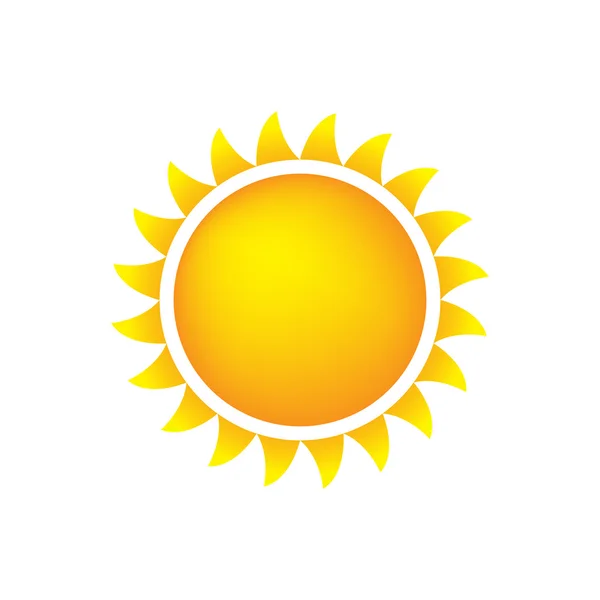 Hava durumu simgesi güneş — Stok Vektör