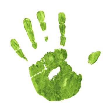 Earth Friendly Handprint clipart