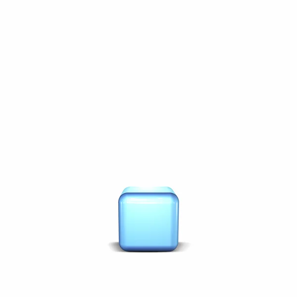 Een blauwe kubus — Stockfoto