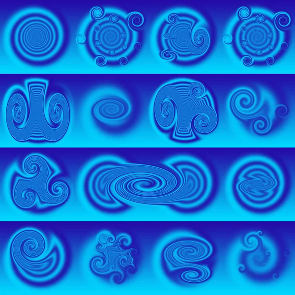 Oorspronkelijke spiralen collectie — Stockfoto