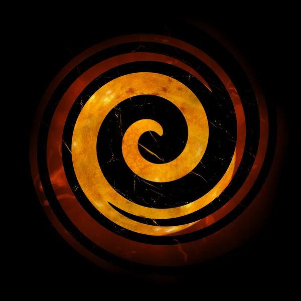 Alevli spiral — Stok fotoğraf