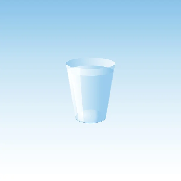 Glas vatten — Stock vektor