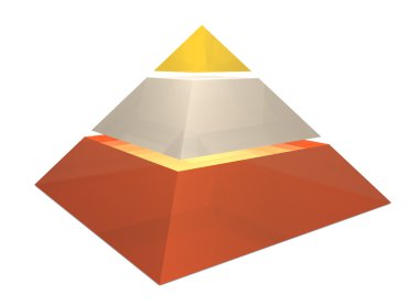 3D Pyramid Chart clipart