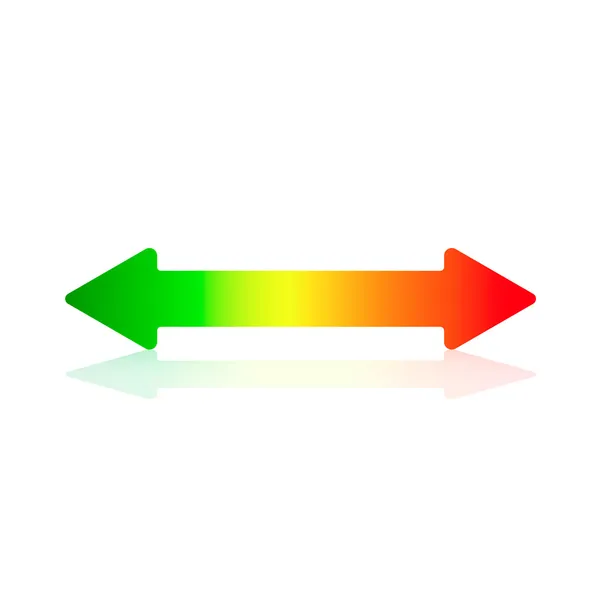 Energy Efficiency Horizontal Arrow — Stock Vector
