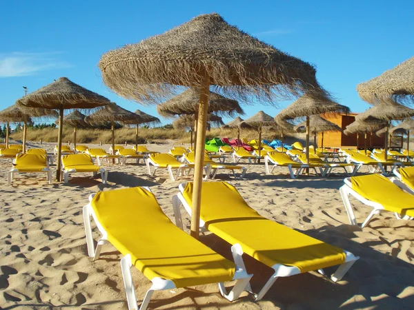 Sillas de playa reclinables — Foto de Stock
