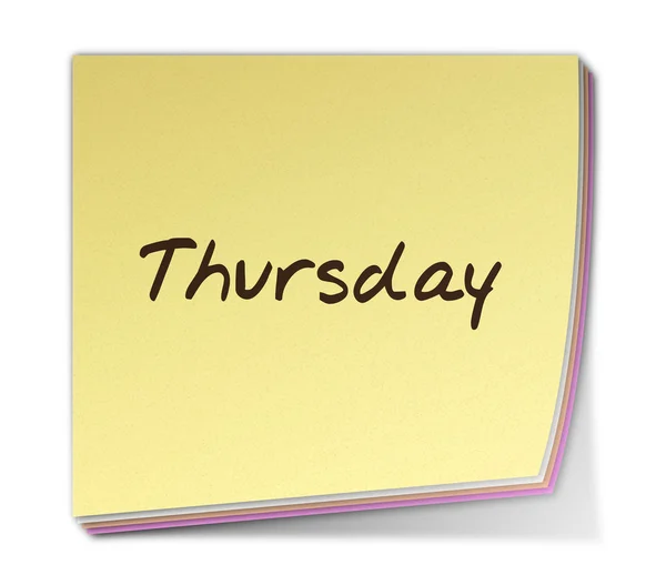 Thursday — Stock Photo, Image