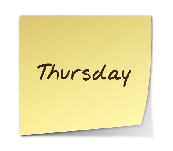 Thursday — Stock Photo, Image