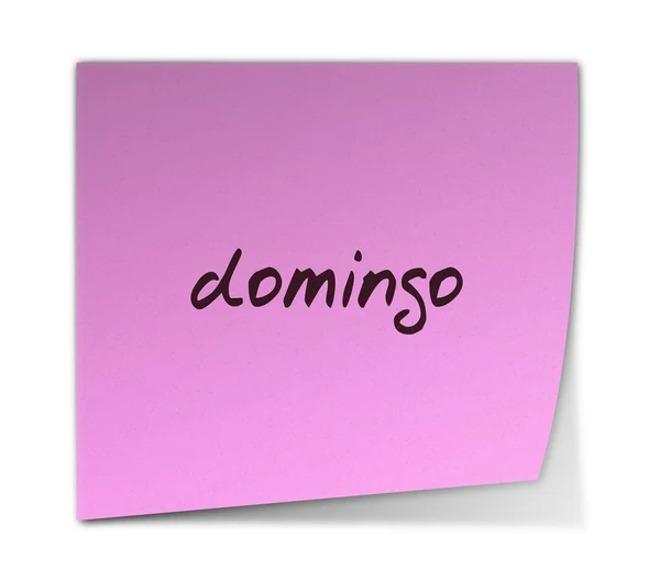 Domingo en Español — Foto de Stock