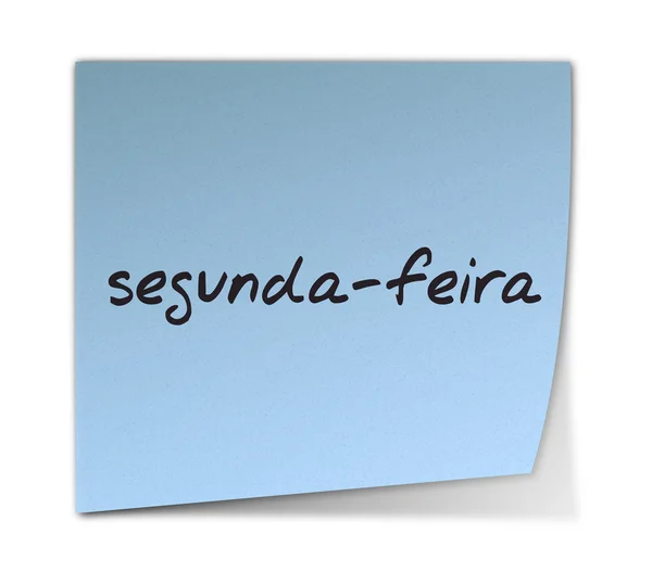 Hétfő, portugál nyelven? — Stock Fotó