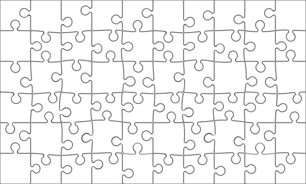 Puzzel met legpuzzel — Stockvector