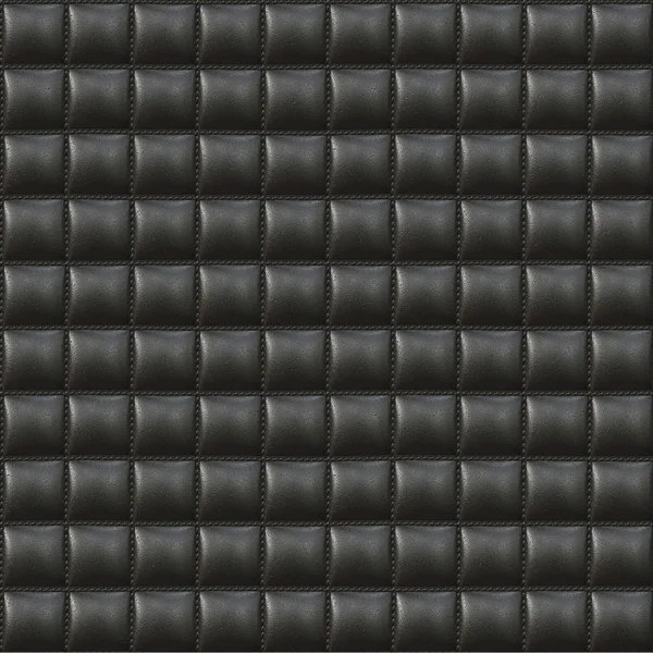 Cuero tapicería negro patrón sin costura — Foto de Stock