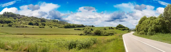 Country Road Panorama — Stockfoto