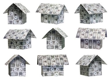 Dollar houses clipart